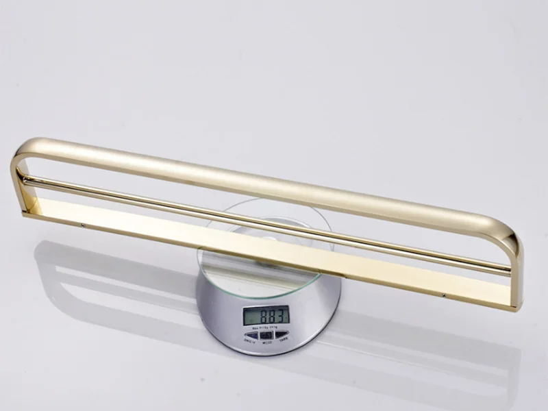 double towel bar rail gold 2