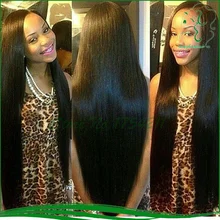 NEW!Free Part 4*4 silk top glueless full lace wigs straight Virgin brazilian full lace wig With Baby Hair bleached knots