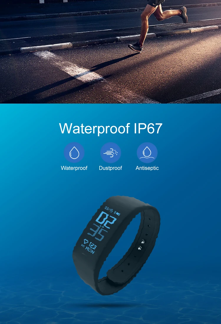Smart Bracelet B6 color screen Heart Rate Monitor Blood Pressure Fitness Tracker Smartband Sport Watch for ios android or IOS  (8)