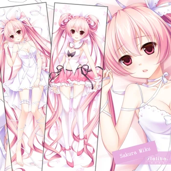 

Anime Sakura Miku Volcaloid Sexy Hugging Body Pillow Case Cover Adult Otaku Pillowcase 35*55/160*50cm