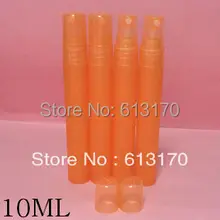 10 мл полипропиленовая распылительная бутылка w/Оранжевый Распылитель увлажняющий маленький образец флаконы уход за кожей вода на бутылку, распыление освежитель воздуха-бутылочка