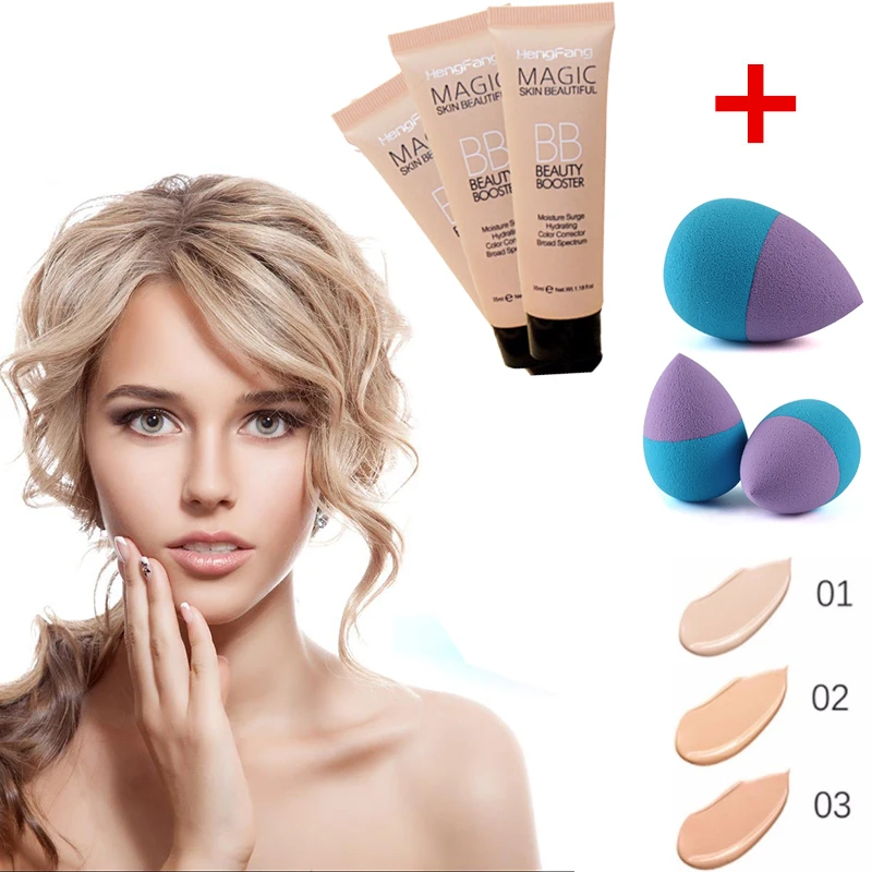

Perfect BB Cream Face Care Foundation Base CC Cream Brightening Concealer Cream Whitening Concealer Primer Makeup Brushes TSLM1