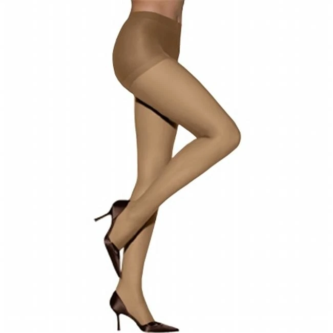 Nude Absolutely Ultra Sheer Control Top Sheer Toe Pantyhose - Size F