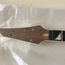 № 0601 незаконченная электрогитара части шеи, гриф из черного дерева 22 лада 648 мм масштаб