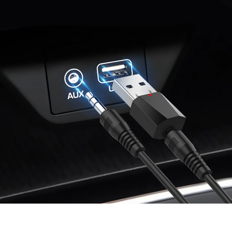 USB Bluetooth аудио музыкальный приемник адаптер беспроводной 3,5 мм аудио приемник для динамика автомобильный комплект Aux Bluetooth 4,2 музыкальный приемник