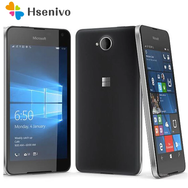 Nokia lumia 650 Восстановленный оригинальный четырехъядерный 16 Гб ПЗУ 1 ГБ ОЗУ две