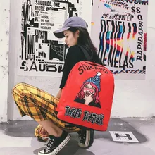 Уличная Сумка Женская Корейская версия Харадзюку колледж Ветер ulzzang студенческий рюкзак ноутбук простой дорожный рюкзак