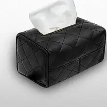 Кожаный Автомобильный тканевый ящик, солнцезащитный козырек, стул, задний подвесной креативный держатель для бумаги, автомобильные принадлежности, бумажный лоток для салфеток, милый