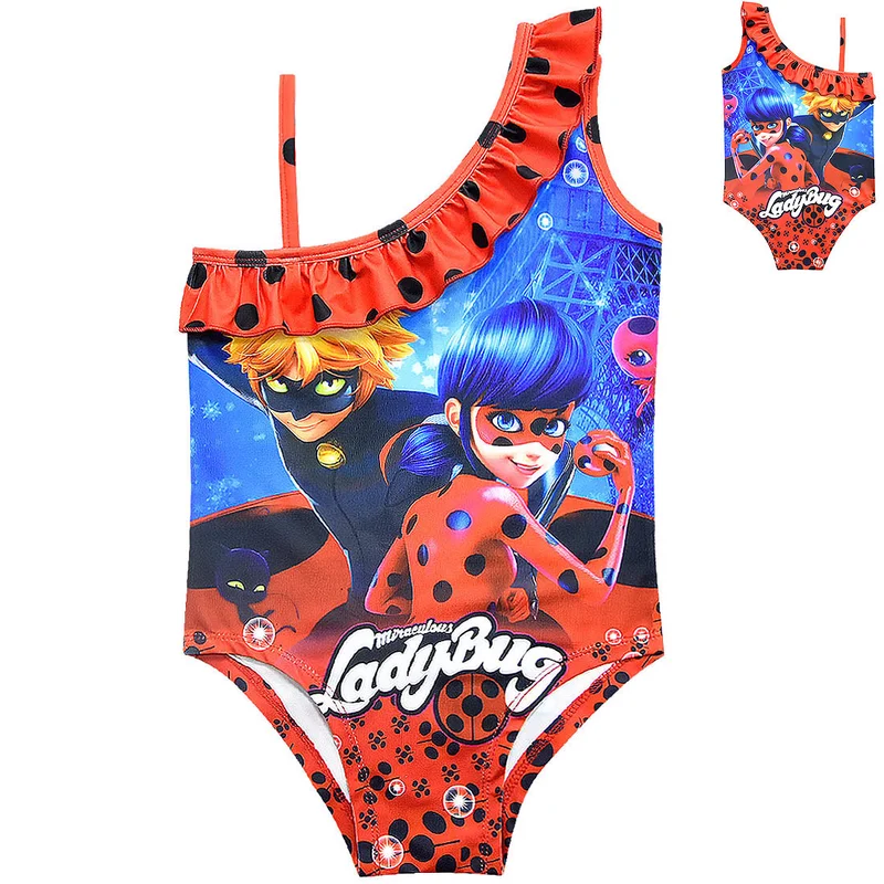 

Bikini 2019 New Summer girls ladybug unicorn cute swimswear girls Swimsuit wholesale for dress girl