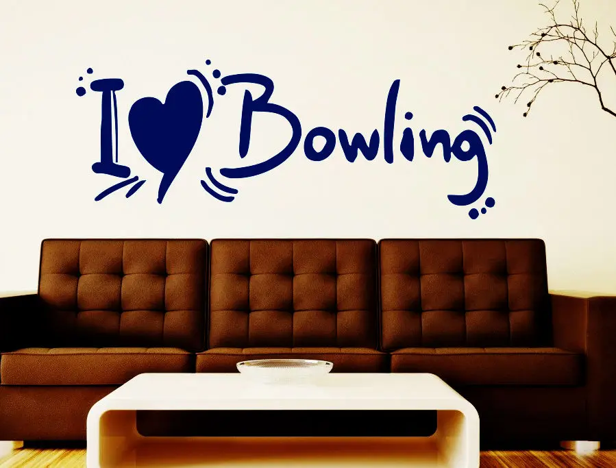 Bowling Wall Decals Sport Decal Vinyl Sticker Home Boy Room Bedroom