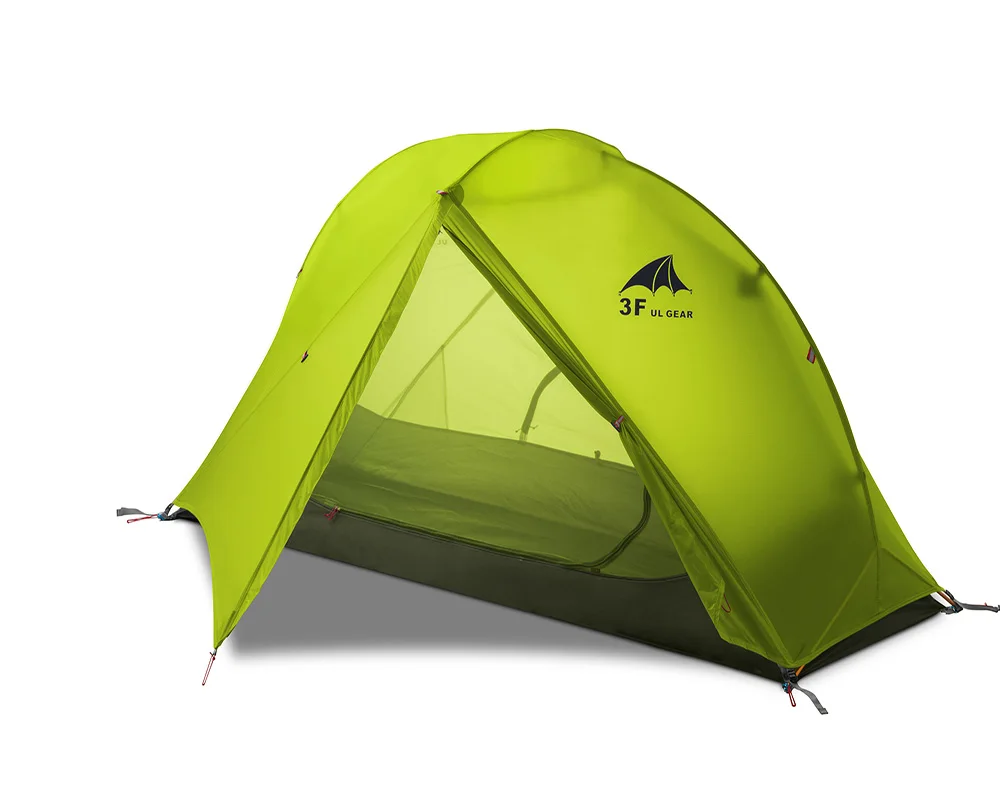 3F UL GEAR плавающая облачная 1 кемпинговая палатка 1 человек 3-4 сезон 15D уличная Ультралегкая походная альпинистская охотничья водонепроницаемая палатка - Цвет: 4 season green