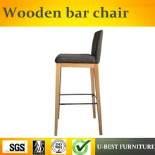 U-BEST высокое качество золы деревянный табурет для бара, Современный твердый деревянный высокий барный стул на стойке для домашнего использования