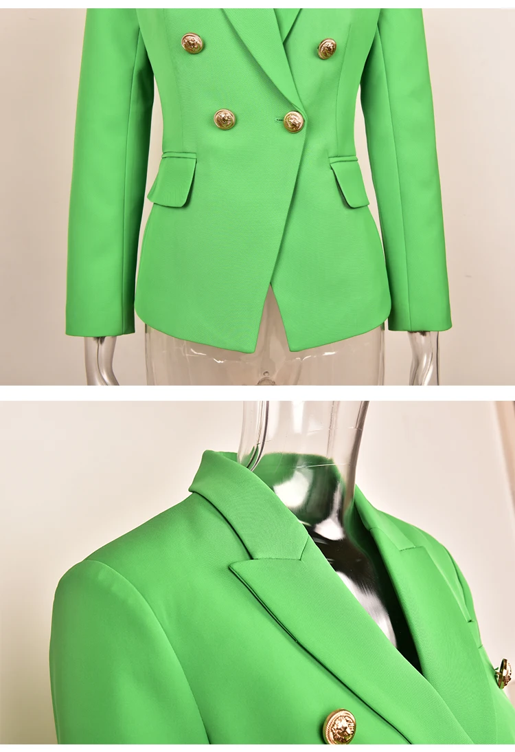Большой размер XXXL, качественная уличная одежда, осенний дизайн, женский зеленый приталенный Блейзер ярких цветов, уличные блейзеры