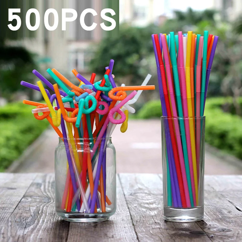 0.7*26CM Wholesale Reusable PP Plastic Heart Straws 500PCS/LOT For Party  Drink Water Bar White/Red Colorful Cup Straws Domil103 - AliExpress