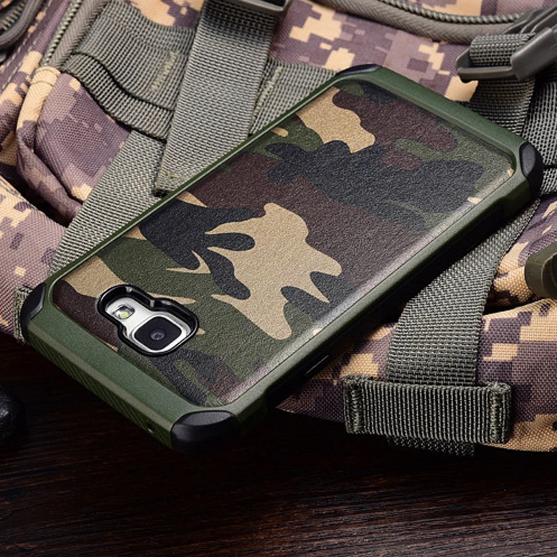 

Army Camo Camouflage Pattern back cover Hard Plastic TPU Armor Anti-knock protective case For Samsung Galaxy A310 A36 A3 2016