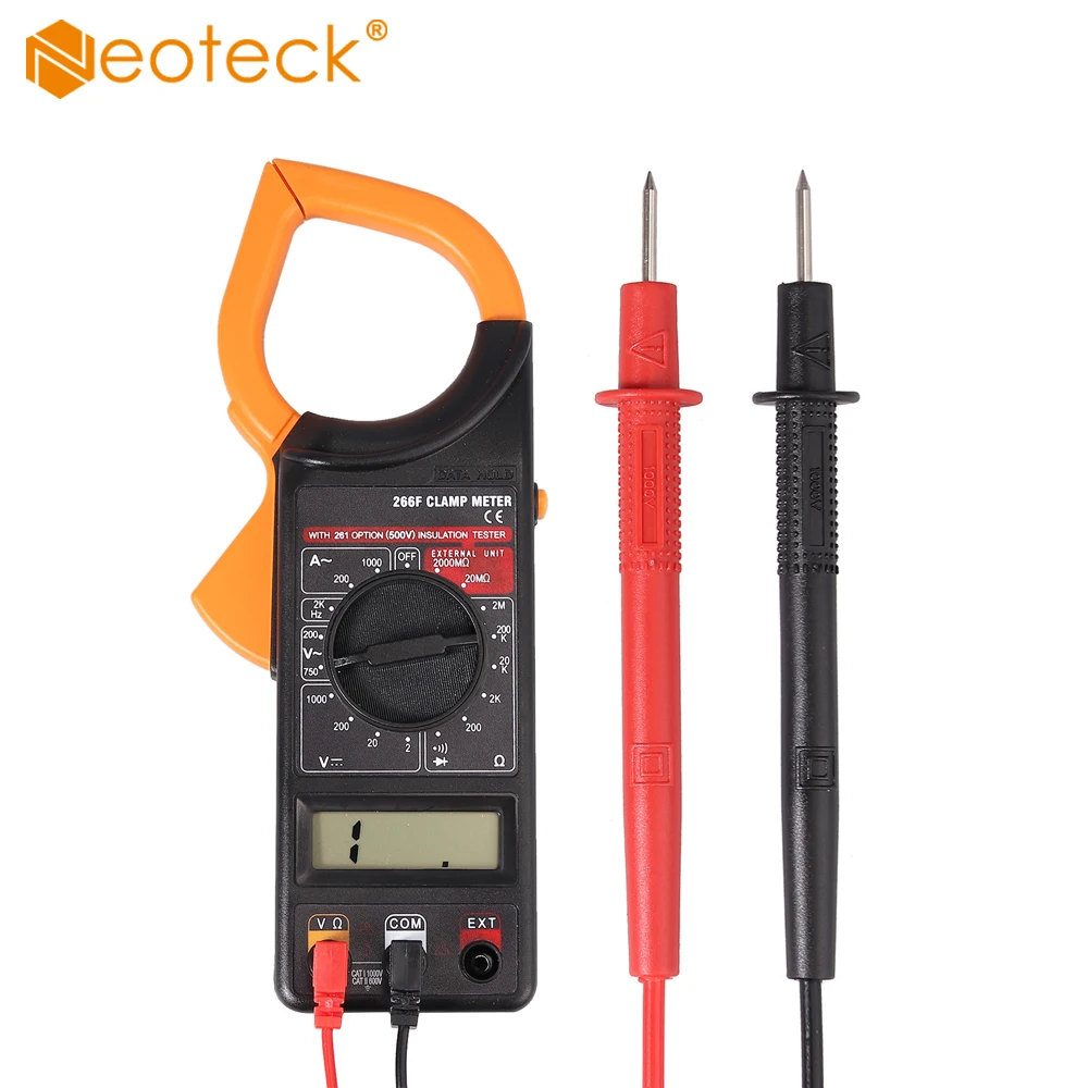 

Neoteck Digital Pliers Multimeter AC DC Clamp Meter Clamp Pliers Ammeter Display on LCD display, 3 1/2 Polarity indicator