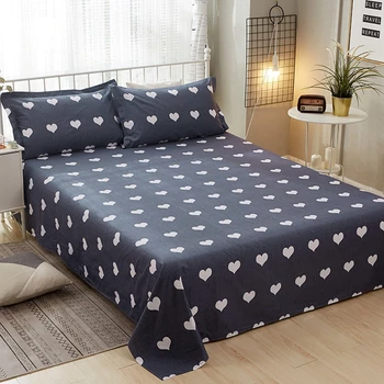 

Cotton bed sheet flat sheet pillowcase bed Linen mattress cover bed set 20 colors available #s