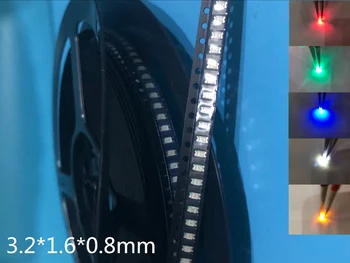 

1206SMD LED 3.2x1.6x0.8MM (1000pcs/lot) 3216 SMD LED Kits Red/Yellow/Blue/Green/White 5 colors each 200pcs,five color R/Y/B/G/W