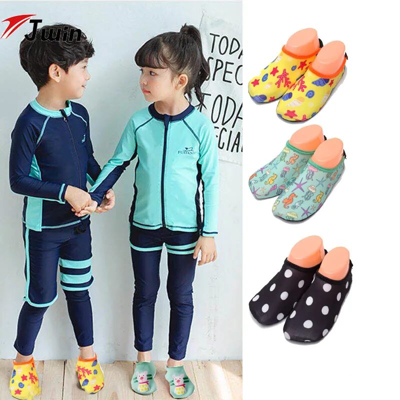 

Diving Fins Beach Swimming Shoes Socks Aqua Flippers Water Socks Kids Women Men's Sports Flipper Socks