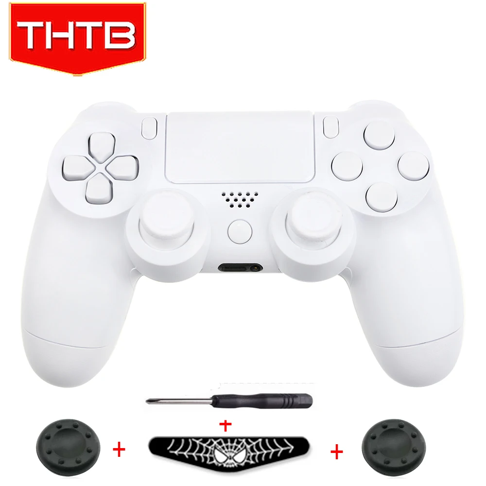 Custom White Case Shell For Sony Playstation 4 PS4 Dualshock 4