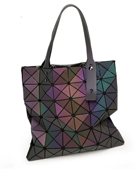 

2019 Brand Women Bag High Quality Geometric Handbags Plaid Shoulder Diamond Lattice Shopping Bags