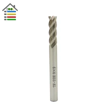 5pcs 6*6mm 4 Flutes HSS CNC Wood End Mill Cutter Milling Drill Bits Set DIY Hobby Tools Accessories Hot Sale