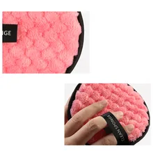 Maange макияжная очищения лица очищающей салфеткой колодки с плюшевой подкладкой, комплект из 3 предметов средство для снятия макияжа с полотенце буфами на рукавах Apr11 Прямая поставка