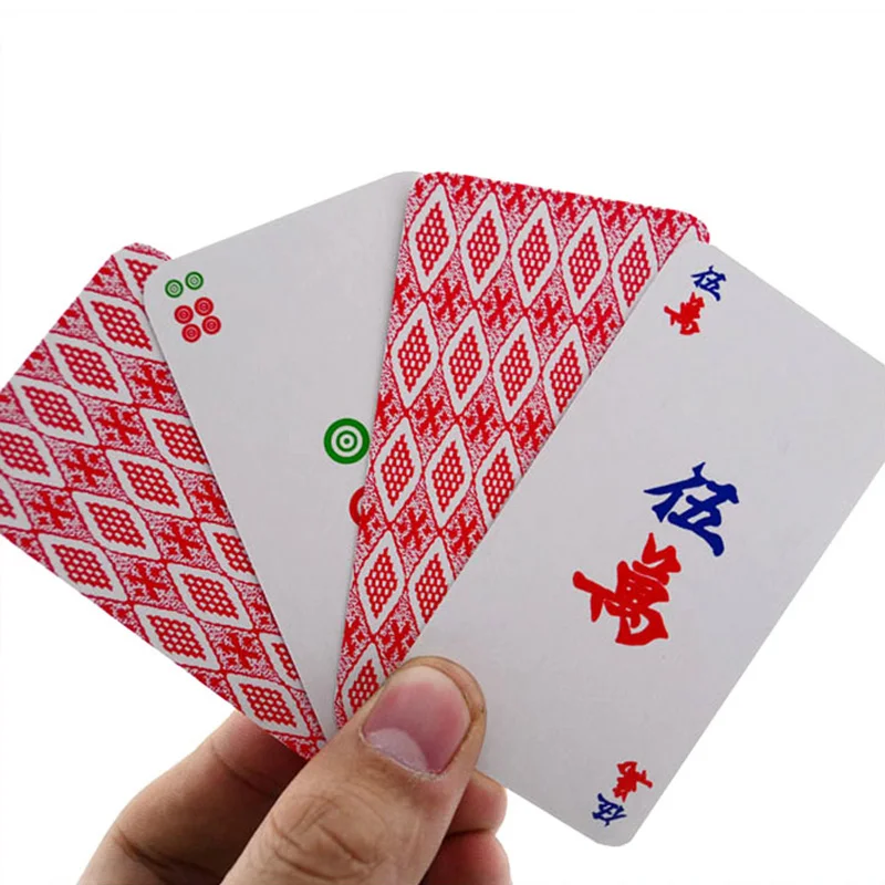 Mahjong Poker 144PCS Cards ,High Quality Paper ,Send 2 Dice Easy Carry With Free Shipping Mahjong Poker 144PCS Cards ,High Quality Paper ,Send 2 Dice Easy Carry With Free Shipping
