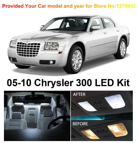 LED Interior Lights For Chrysler 300 2005 2010 Car Auto automotive