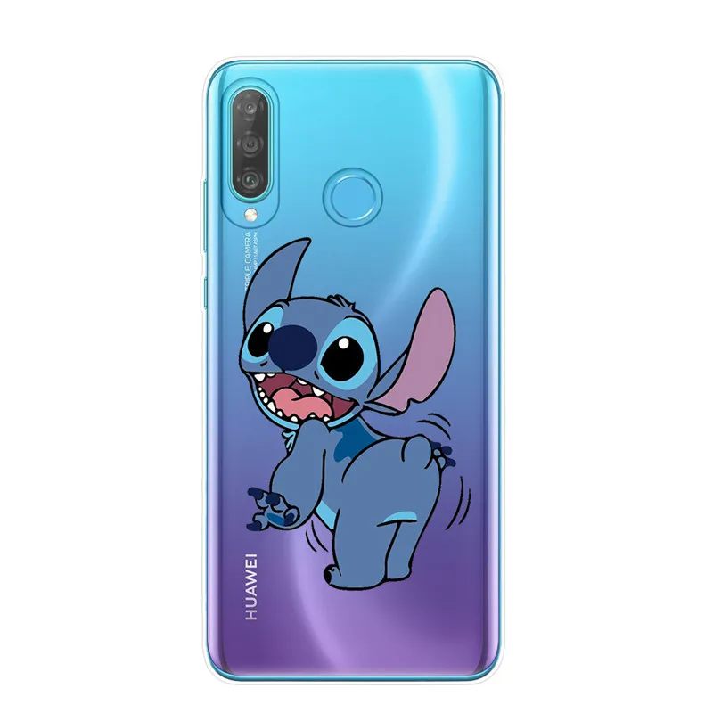 Мультяшный милый Стич Ститч чехол для телефона huawei P30 P20 Lite Pro P10 P9 P8 Lite Мягкий силиконовый чехол из ТПУ - Цвет: T5977