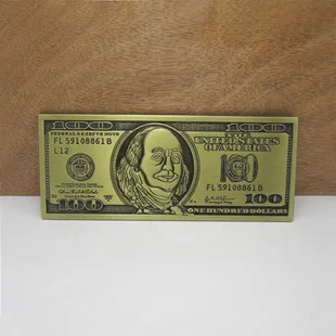 Paper Money Belt Buckle In Buckles Hooks From Home - 