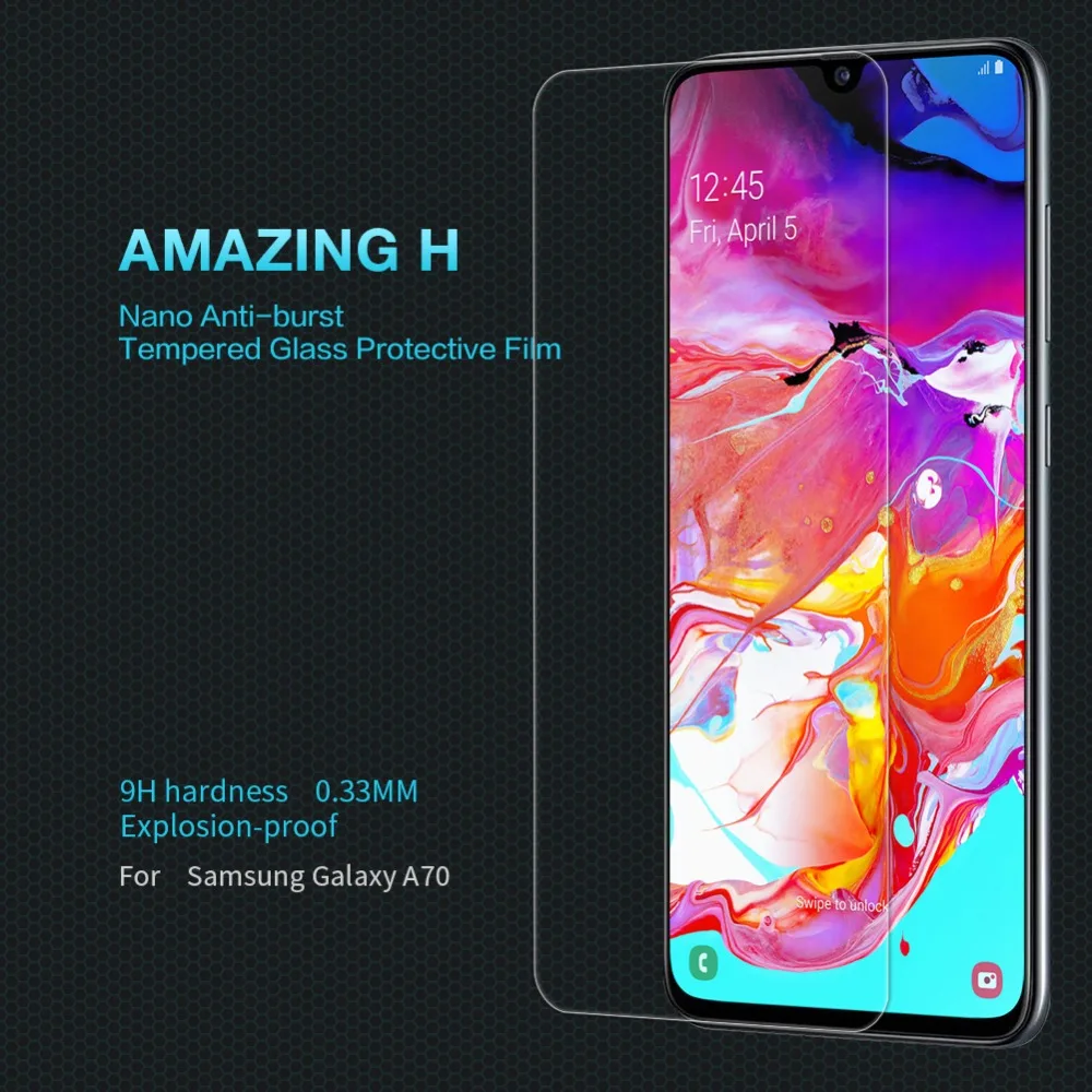 Защитное закаленное стекло для samsung Galaxy A70 NILLKIN Amazing H/H+ PRO, ультратонкая Защитная стеклянная пленка для samsung A70