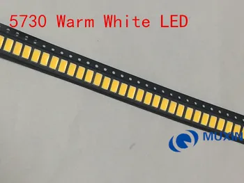 

2000pcs 5730 SMD LED 50-55 LM Lamp 0.5w light-emitting Diode Chip Warm white for LED CCT:2800-3000K Still 3V