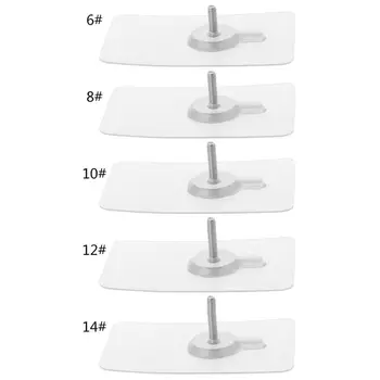 

1 Pc Silver Strong Self Adhesive Screw Hook Wall Mouted Stainless Steel Seamless Shelf Hanger Screw Hook