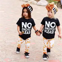 Летняя детская футболка с короткими рукавами и надписью для маленьких мальчиков и девочек Топы+ штаны с тыквой Modis комплект одежды на Хэллоуин, детская одежда