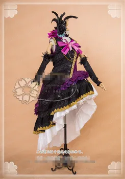

Hot Sale 2019 Custom Made Cosplay Costume BanGDream!Roselia Lead vocal Gorgeous Party Dress full sets A