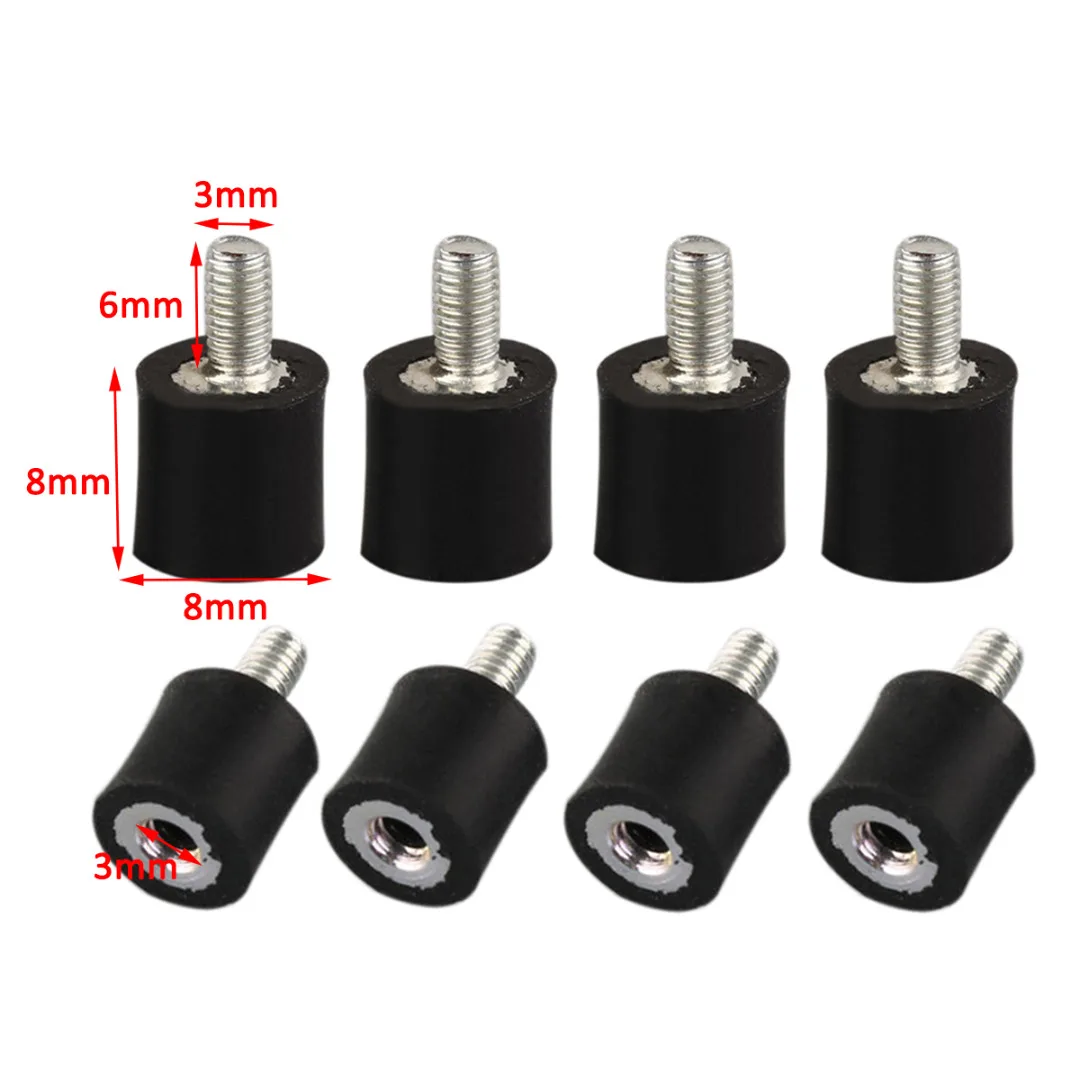Details about   SET OF 4 Male Female Rubber Vibration Isolator Mounts 8mm-40mm M3-M8 