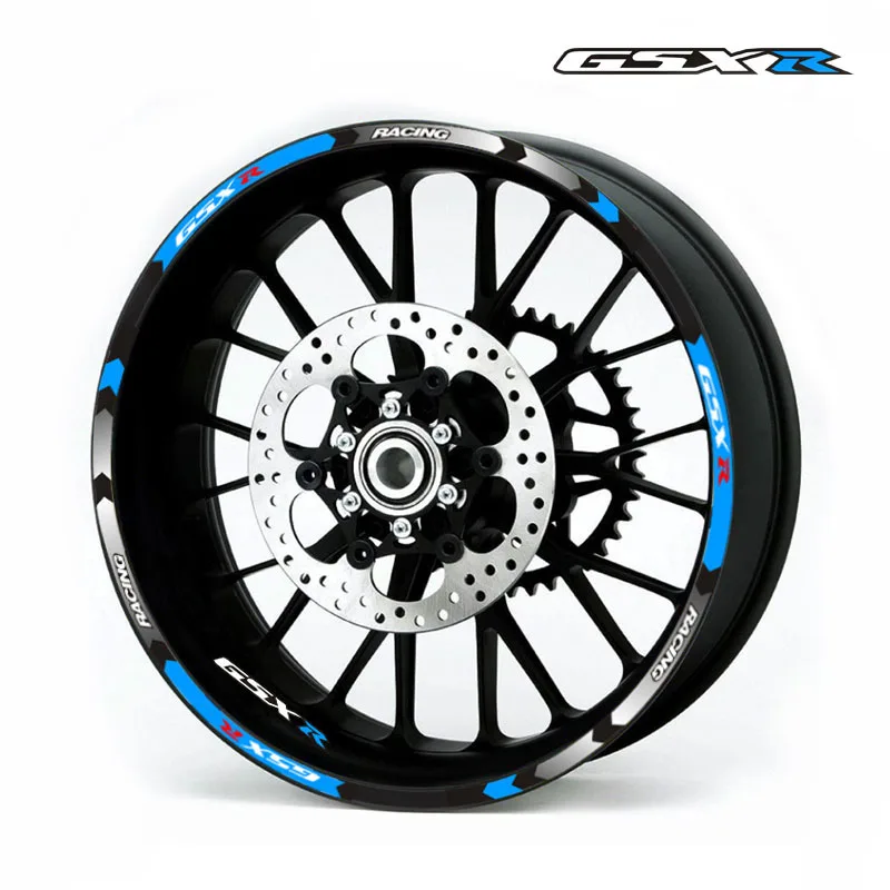 

Motorcycle Reflective sticker Rim stripes Decals 17inch Wheel Sticker Reflective Tape For Suzuki GSX-R 250 400 600 1000 750