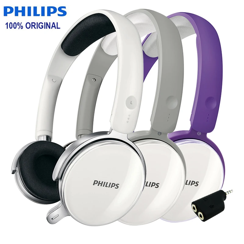 Профессиональные стереонаушники Philips SHM7110U 2 метра в длину с микрофоном