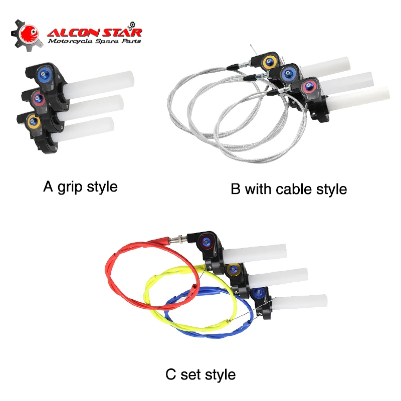 Alconstar-мотоциклетные захваты, закрученный зажим дроссельной заслонки с тросом дроссельной заслонки для питбайк мотокросса ATV Off Road CRF 230 CBR