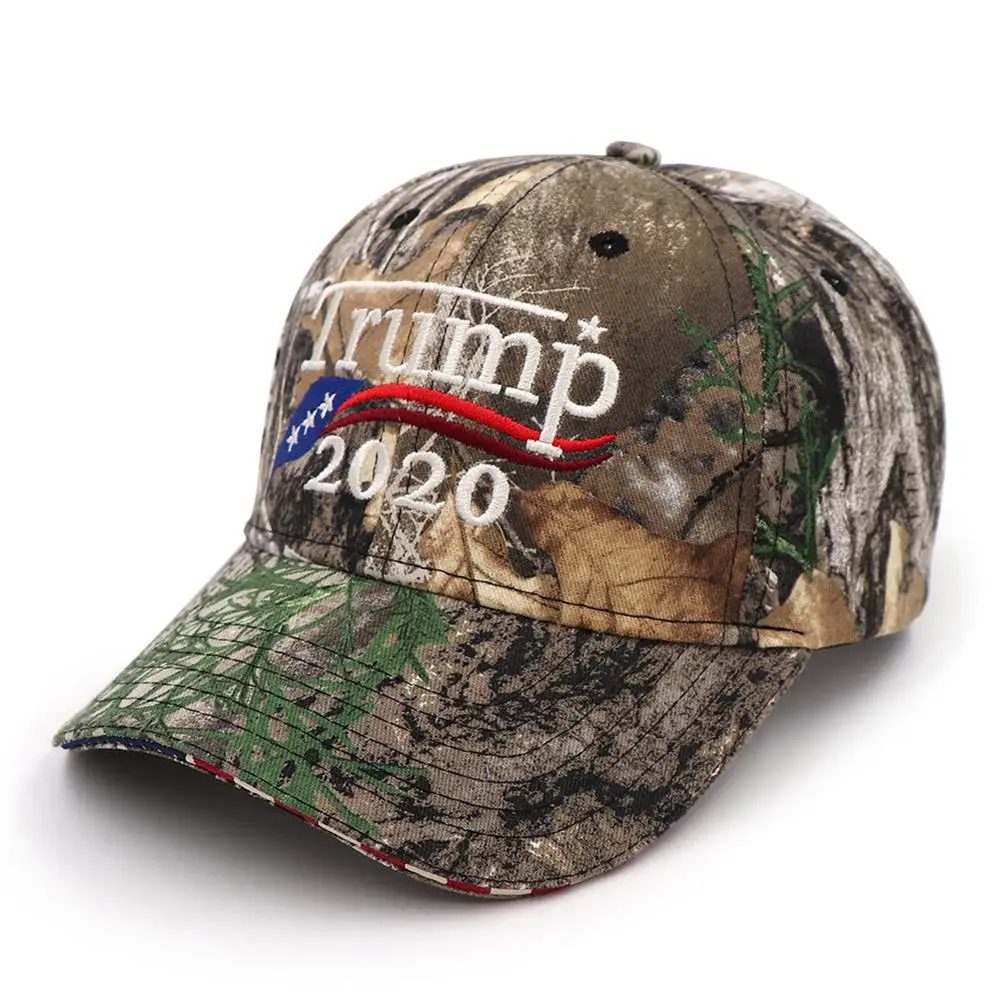 New Baseball Cap Trump Letter Print US Presidential Election American Flag Embroidery Camouflage Outdoor Hat For Men Women