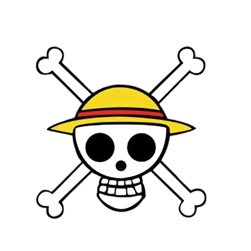 One Piece Straw Hat Pirates Luffy Cosplay Tattoo Sticker Jolly Roger Skull Tatoo 