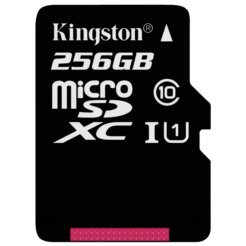 Kingston микро Флэшка C10 карта памяти 128 Гб 64 ГБ 32 ГБ 16 ГБ 256 U1 до 80 МБ/с./с карта класса 10 SDHC SDXC мини SD карта UHI-S флэш-карта - Емкость: Class10 256GB