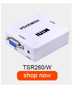 TISHRIC VGA2HDMI Женский к женскому мини VGA к HDMI 1080P адаптер конвертер с аудио питания для ПК проектора ноутбука