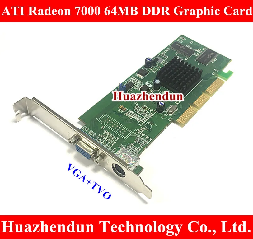 ATI Sapphire Radeon 7000 64M DDR 64MB AGP VGA Видеокарта с интерфейсом + TVO Гарантия: 1 год|vga video|vga vgavideo