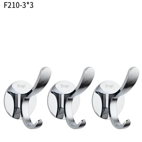 F210-3x3 Frap 3 шт. современный настенный металлический крючок большого размера для ванной комнаты, крючки для полотенец, Декоративная вешалка для одежды, Креативные аксессуары F210 - Цвет: F210-3x3