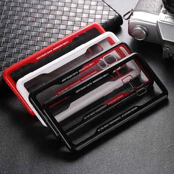 

50pcs Transparent Acrylic Back Soft Silicone Anti-Scratch Case For Samsung Galaxy M30 M20 M10 A70 A50 A40 A30 A20 Armor Case