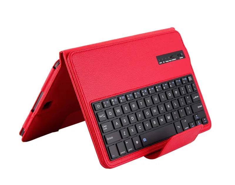 Съемный беспроводной Bluetooth русский/Иврит/Испанский клавиатура стенд из искусственной кожи чехол для samsung Galaxy Tab S2 9,7 T810 T815 - Цвет: standard keyboard