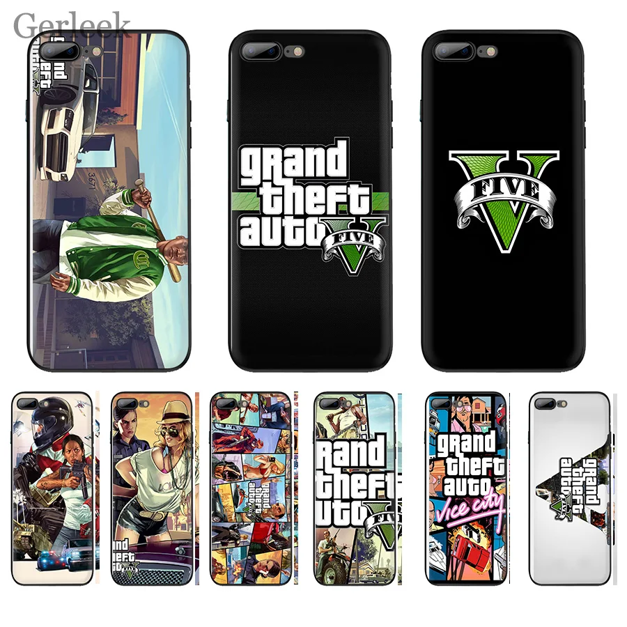 Чехол для телефона Rockstar Gta 5 Grand Theft чехол iPhone 6 6S 5S SE XR X XS MAX 8 7 Plus | Мобильные телефоны