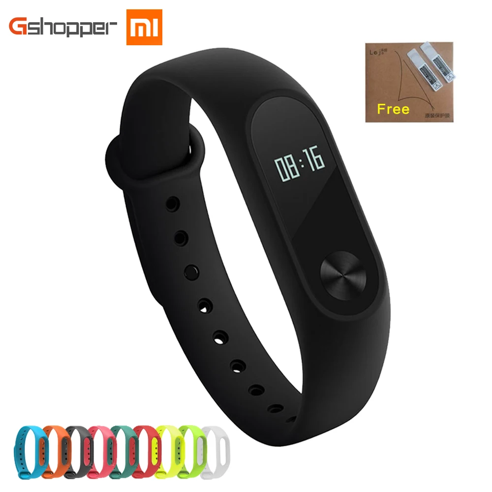 Original Xiaomi Mi Band 2 Wristband Optional Colorful Straps Sleep Tracker IP67 Waterproof Smart Mi Band